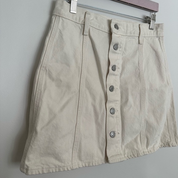 Levi's Dresses & Skirts - Levi Strauss Button Front Mini Skirt Size 27 EUC